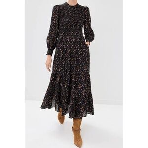 HILL HOUSE HOME Viviana Nap Dress in Floral Print XS